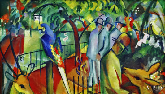 Jardin zoologique - August Macke - Reproductions de tableaux et peintures haut de gamme