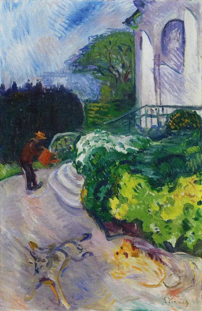 Dänischer Gärtner im Garten von Dr. Linde - Edvard Munch