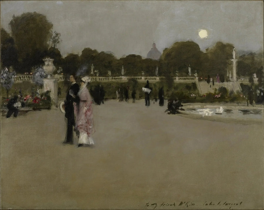 Luxemburger Gärten in der Dämmerung - John Singer Sargent