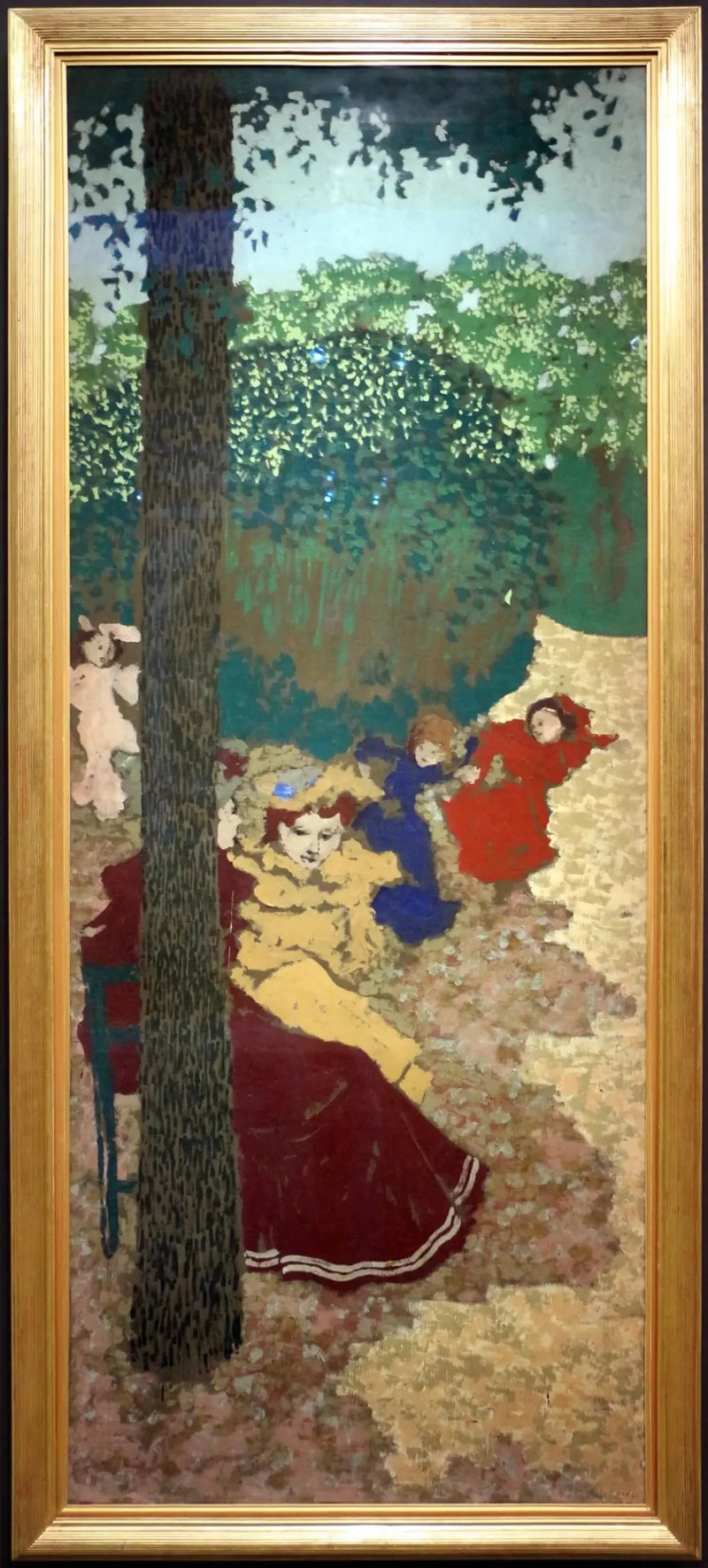 Öffentliche Gärten : Mädchen spielend - Édouard Vuillard