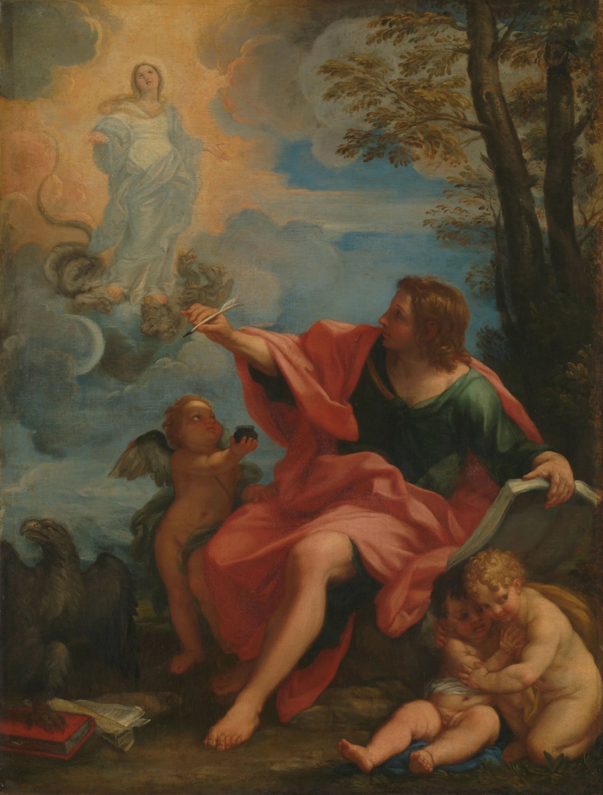 Jean l'évangéliste à Patmos - Carlo Maratta