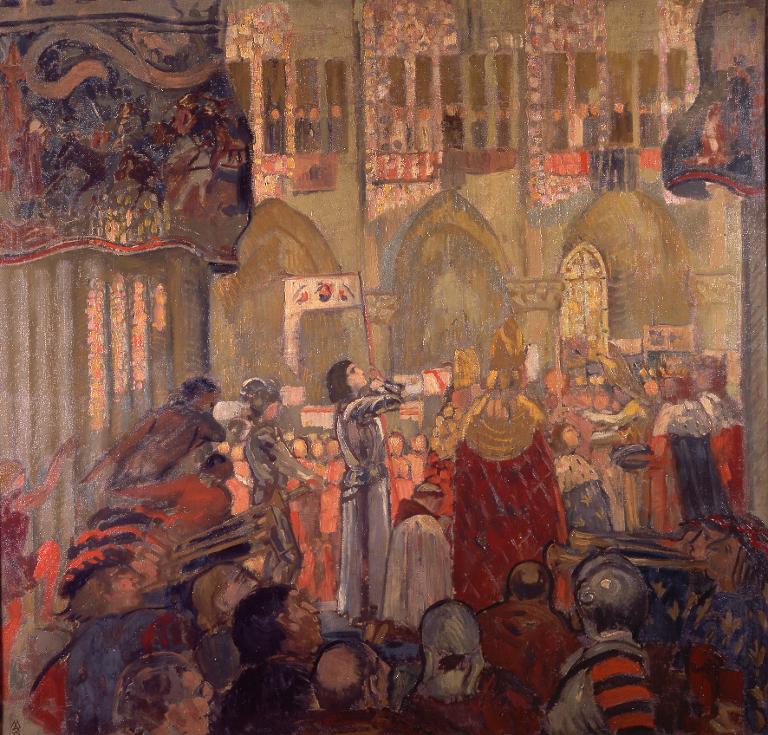 Jeanne d'Arc bei der Krönung Karls VII. - Maurice Denis