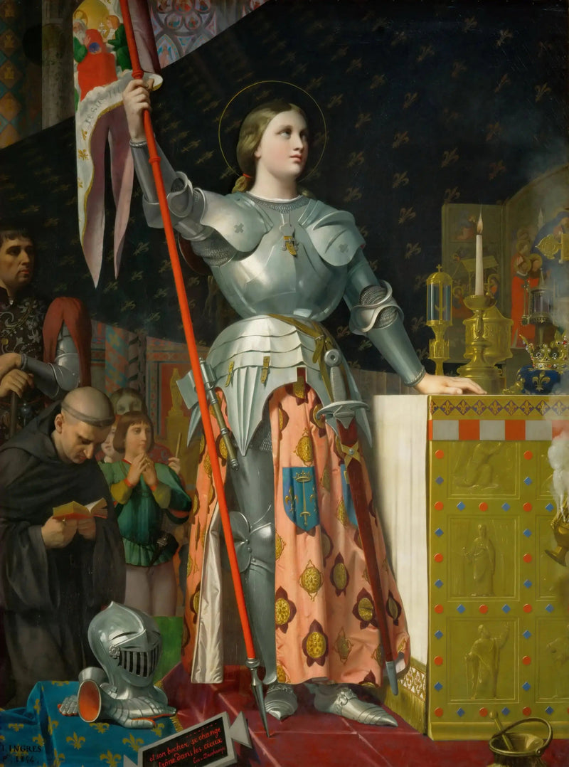 Johanna von Orleans bei der Krönung von König Karl VII. - Jean-Auguste-Dominique Ingres