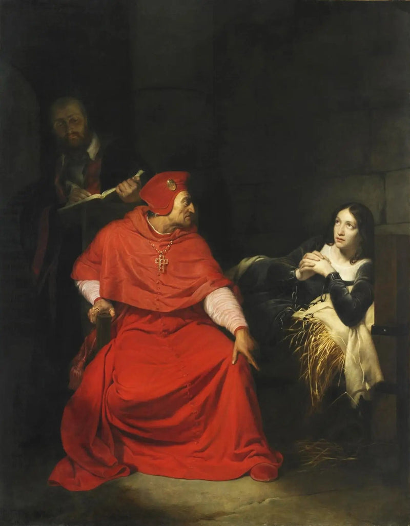 Jeanne d'Arc, krank, ist in ihrem Gefängnis ausgestellt vom Kardinal von Winchester - Paul Delaroche