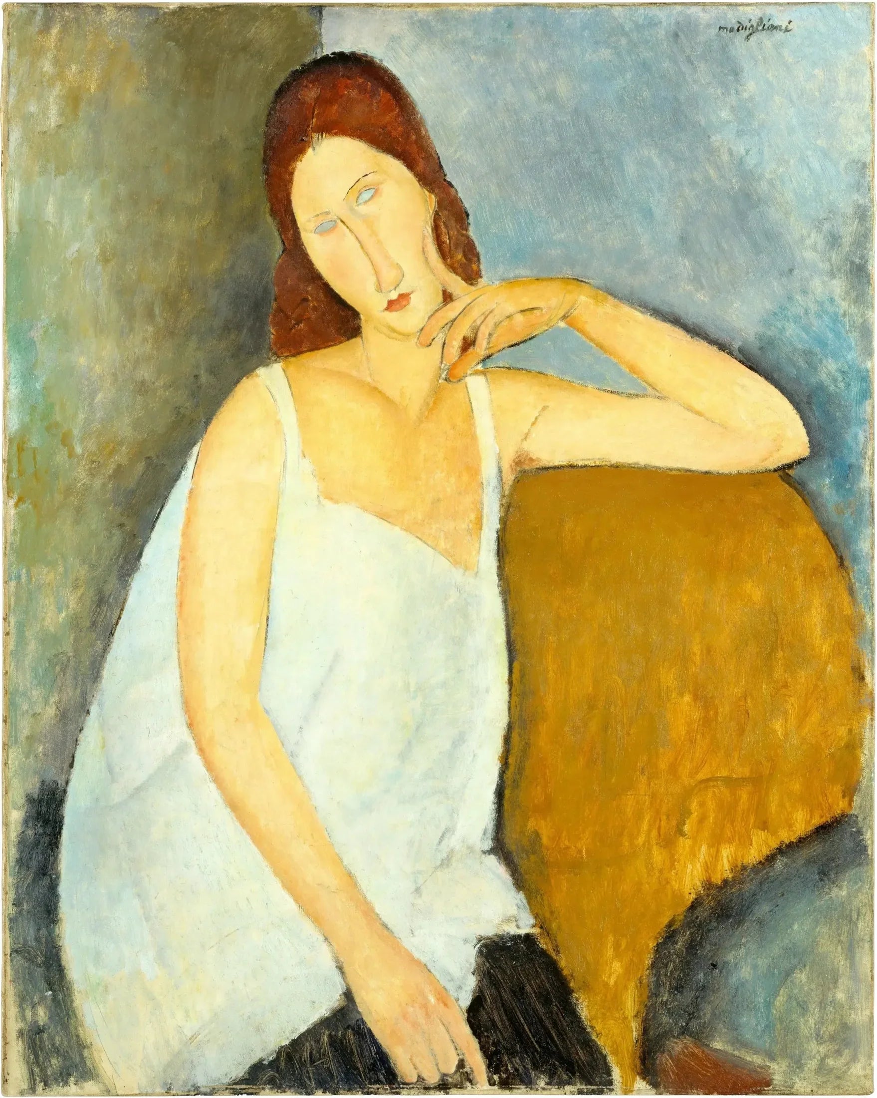 Jeanne Hébuterne - Amedeo Modigliani image 1 reproduction de peinture à l’huile