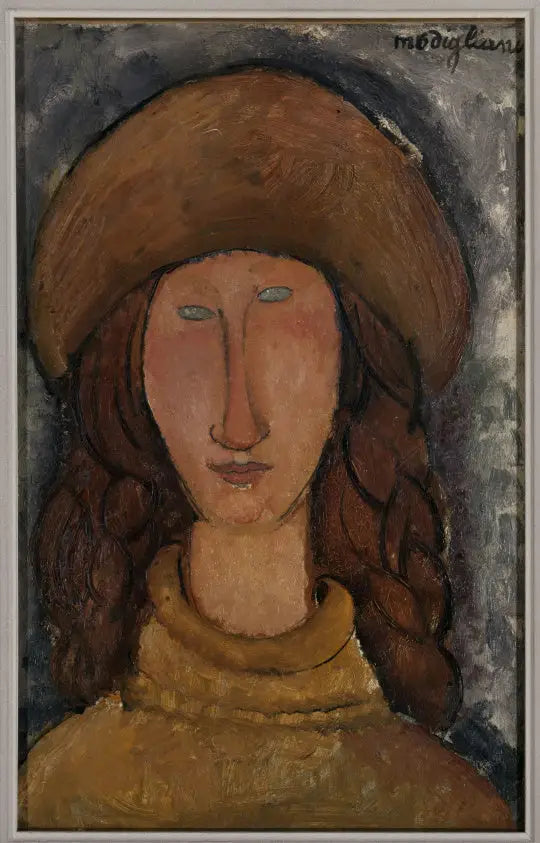 Jeanne Hébuterne - Amedeo Modigliani image 1 reproduction de peinture à l’huile