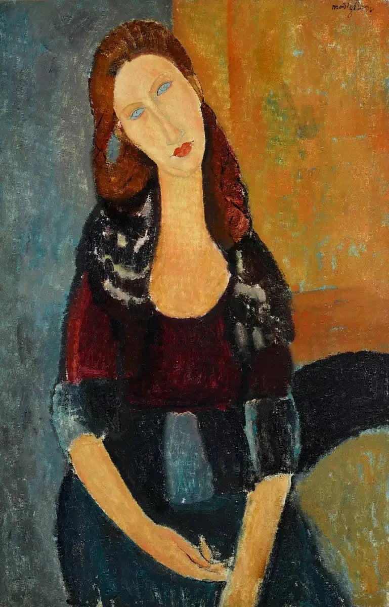 Sitzende Jeanne Hébuterne - Amedeo Modigliani