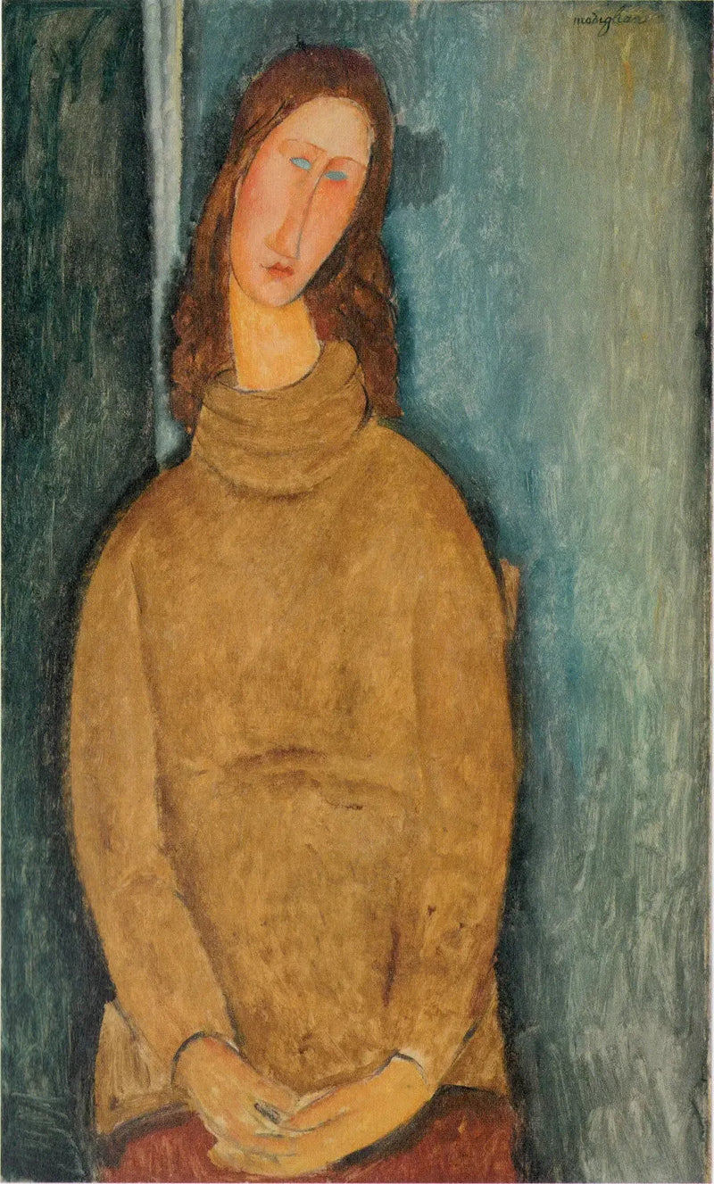 Jeanne Hébuterne im gelben Pullover - Amedeo Modigliani