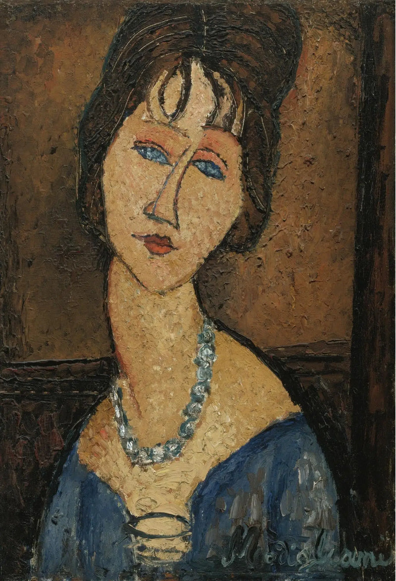 Jeanne Hébuterne mit Halskette - Amedeo Modigliani