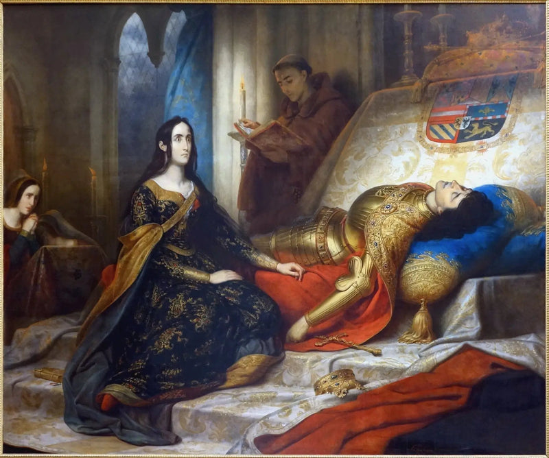 Jeanne die Verrückte wartet auf die Auferstehung von Philippe le Beau, ihrem Ehemann - Charles de Steuben