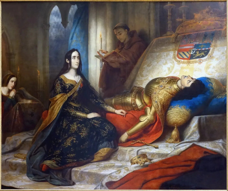 Jeanne die Verrückte wartet auf die Auferstehung von Philippe le Beau, ihrem Ehemann - Charles de Steuben