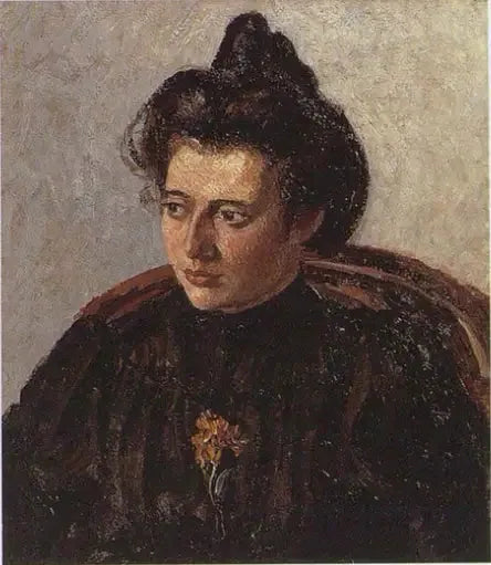 Jeanne Pissarro, genannt Cocotte, mit Dutt - Camille Pissarro