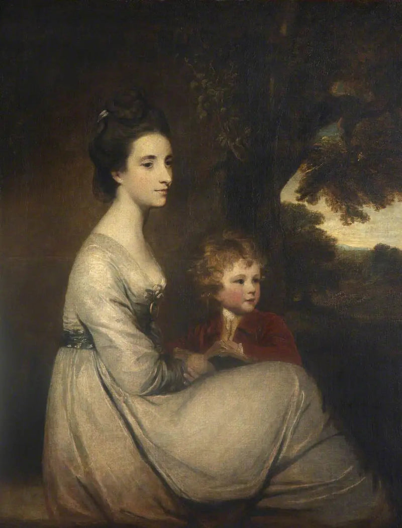 Jemima, Marquise Cornwallis und ihr Sohn (später Lord Brome) - Joshua Reynolds