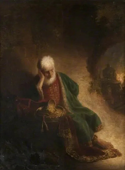 Jérémie weint über die Zerstörung Jerusalems - Rembrandt