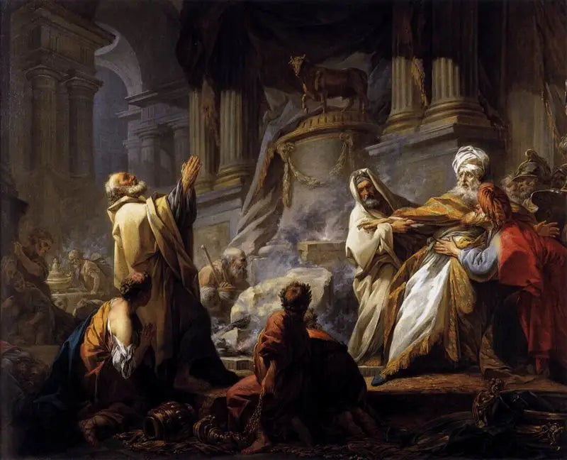 Jéroboam opfernd den Götzen - Jean-Honoré Fragonard