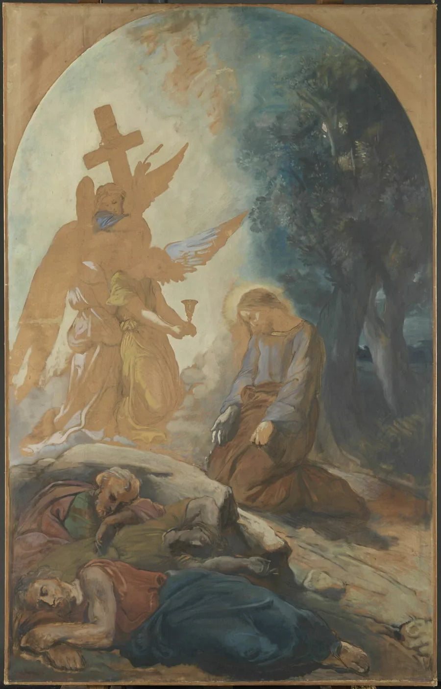 Jesus im Garten Gethsemane - Théodore Chassériau