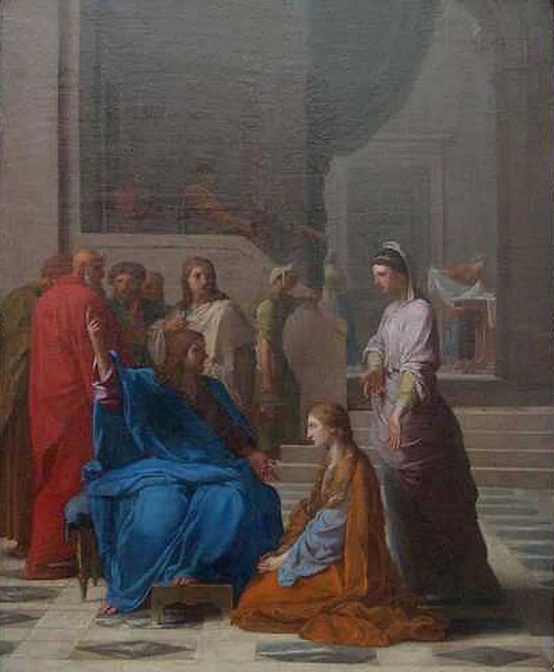 Jesus bei Maria und Martha - Eustache Le Sueur