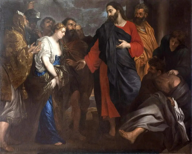 Jesus und die Ehebrecherin - Antoine van Dyck