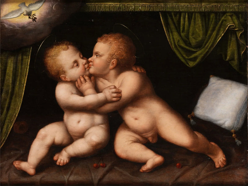 Jesus und Johannes der Täufer Kinder - Joos van Cleve