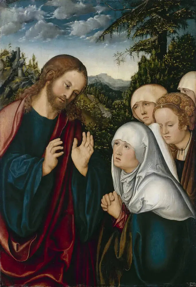 Jesus verabschied sich von seiner Mutter - Lucas Cranach der Ältere