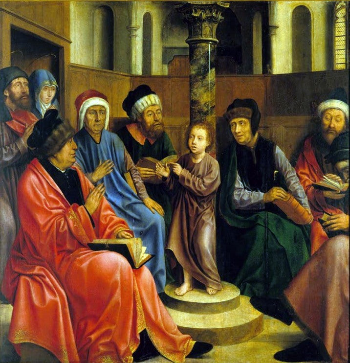 Jesus unter den Schriftgelehrten - Quentin Metsys