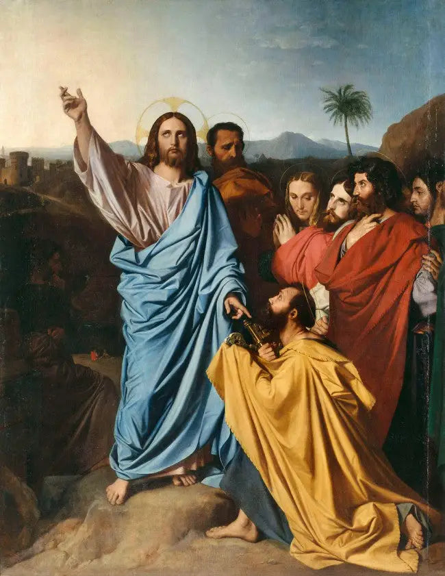 Jesus übergibt dem heiligen Petrus die Schlüssel zum Paradies - Jean-Auguste-Dominique Ingres