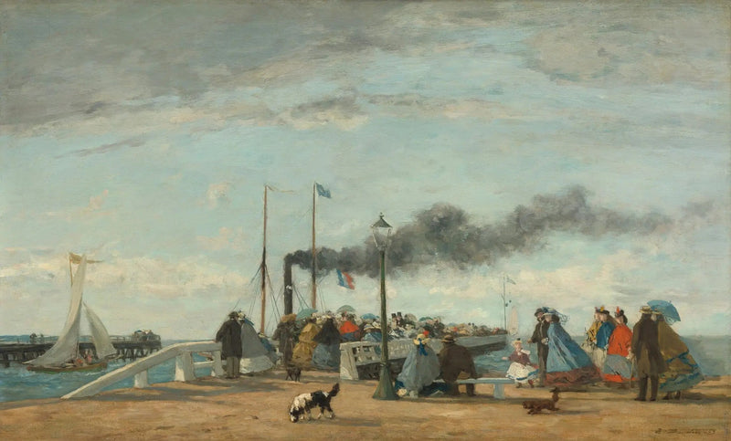 Ufer und Kai von Trouville - Eugène Boudin