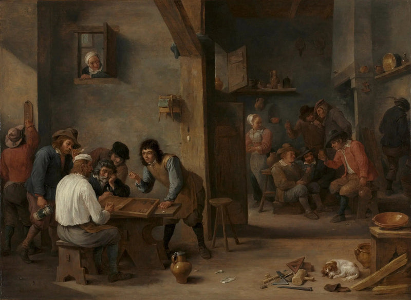 Backgammon-Spiel - David Teniers der Jüngere