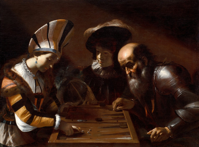 Backgammon-Spiel - Mattia Preti