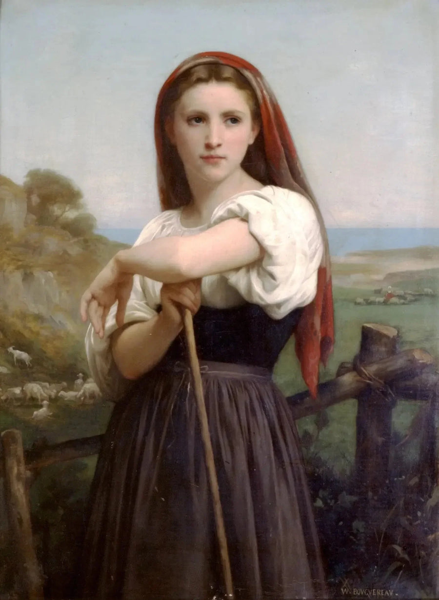 Junge Hirtin - Bouguereau