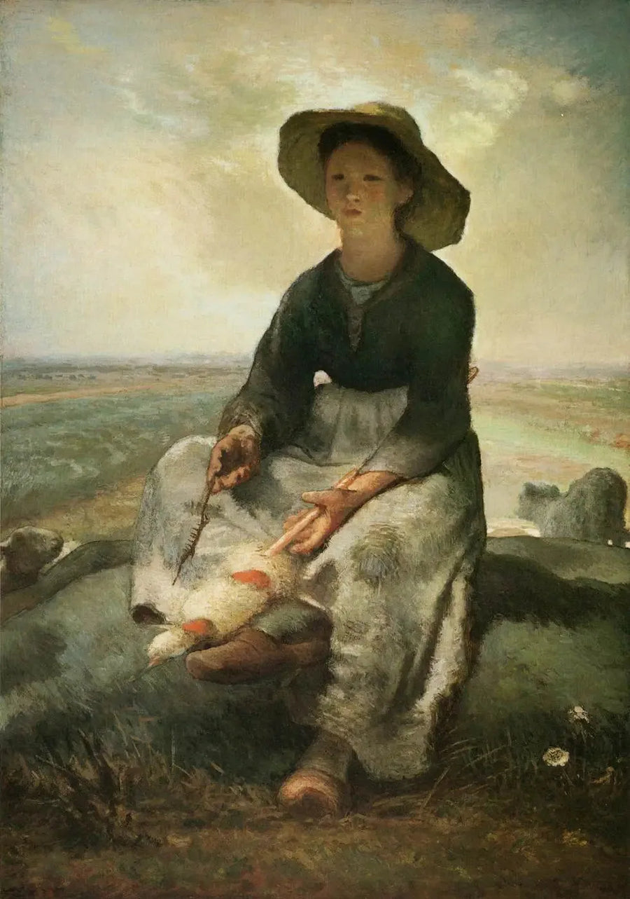 Junge Hirtenmädchen - Jean-François Millet