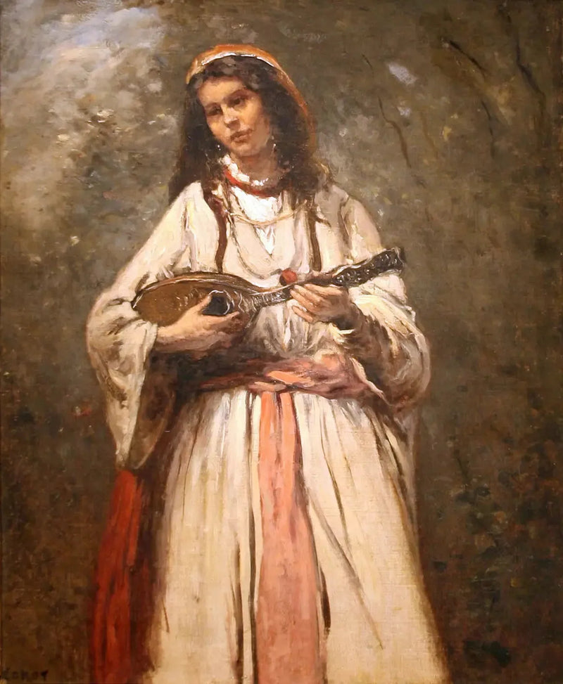 Junge Bohème mit Mandoline - Jean-Baptiste Camille Corot