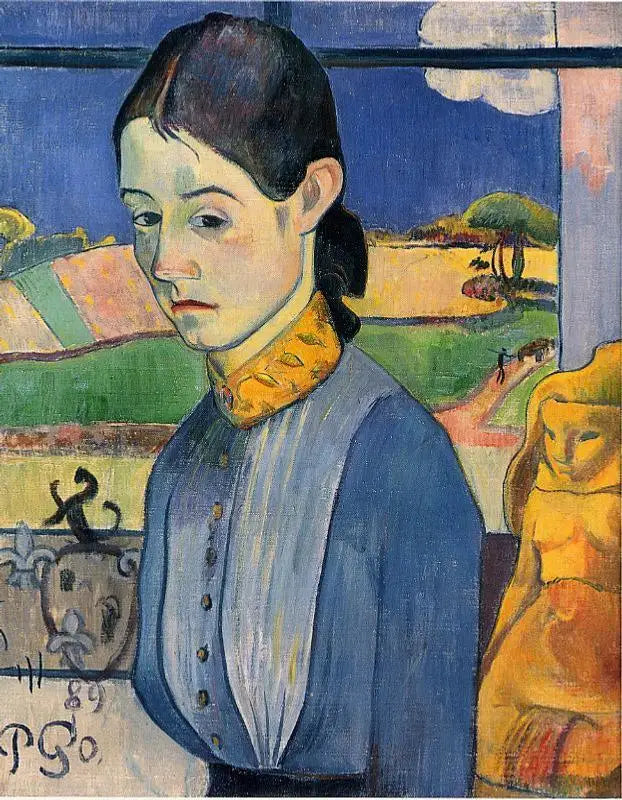 Junge Bretonin - Paul Gauguin