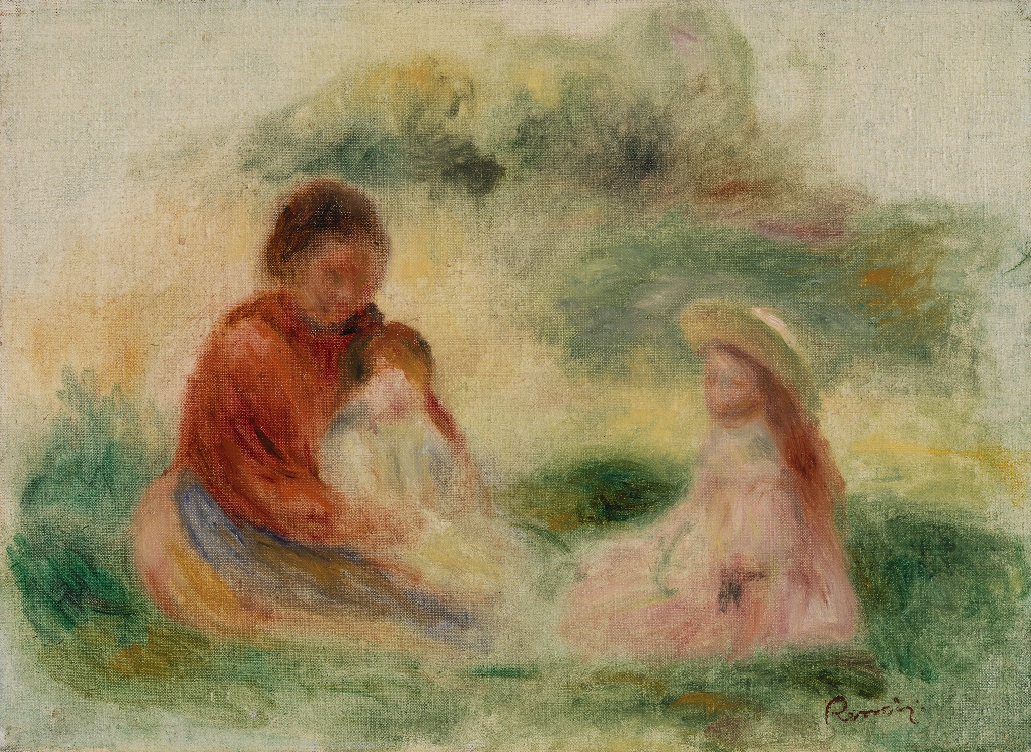 La Jeune famille de Pierre-Auguste Renoir — Barnes Foundation BF543
