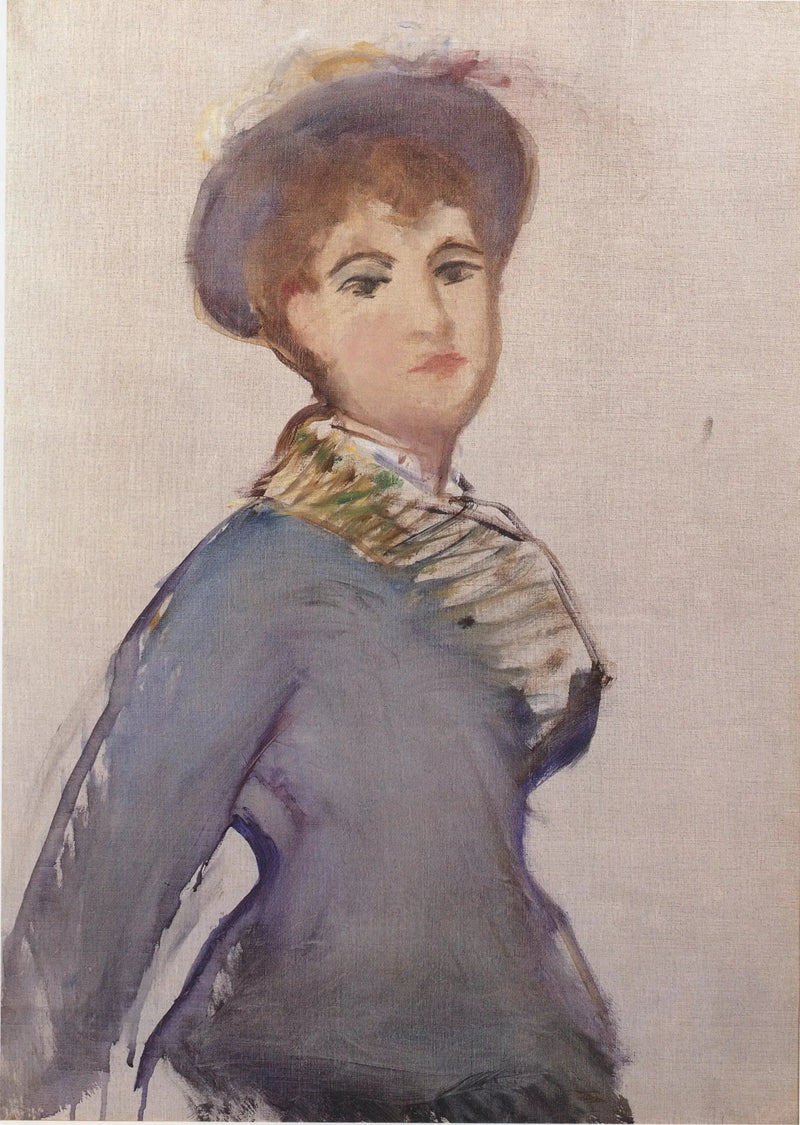 Junge Frau in Halbfigur - Édouard Manet