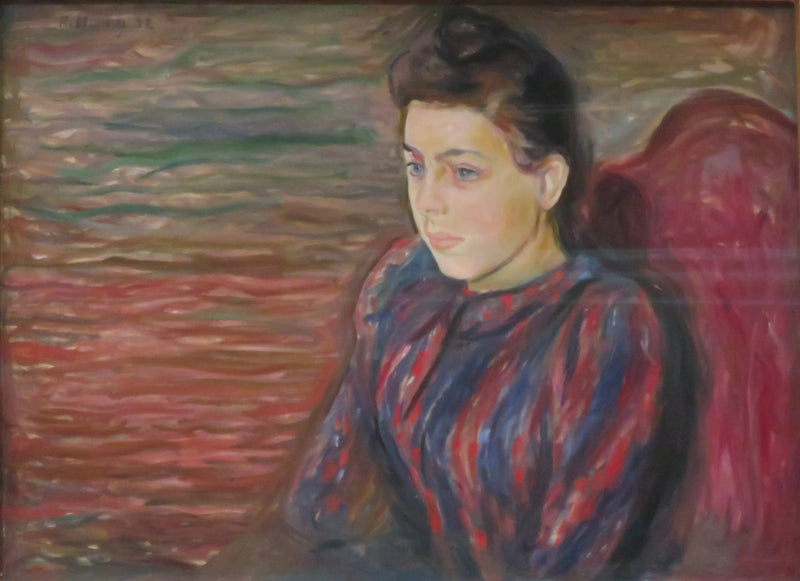 Junge Frau sitzt - Edvard Munch
