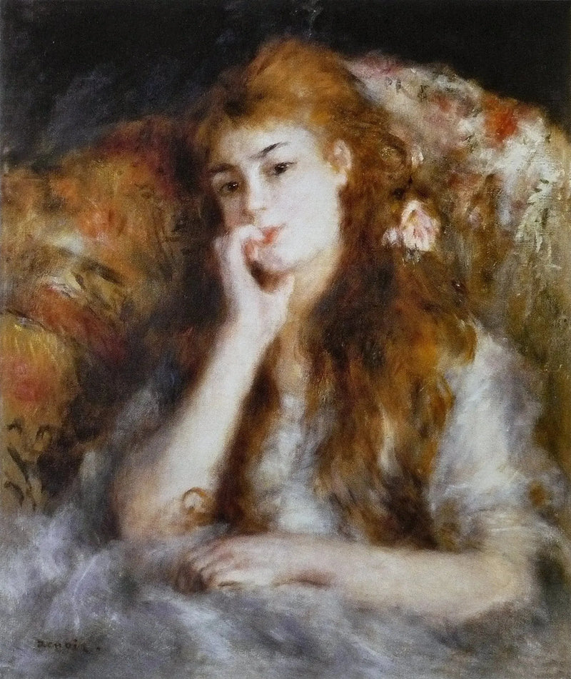 Junge Frau sitzend - Pierre-Auguste Renoir