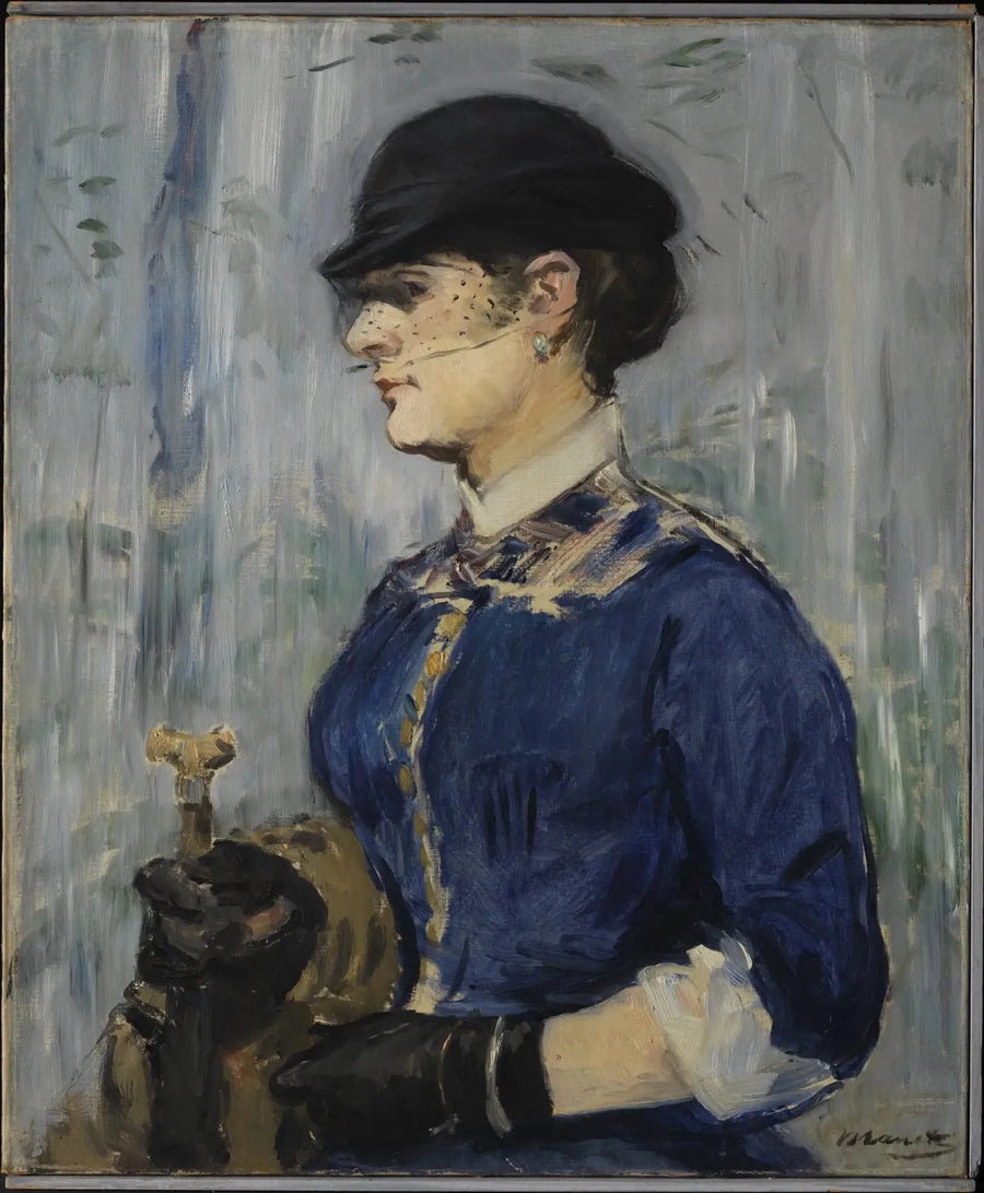 Junge Frau mit runder Mütze - Édouard Manet
