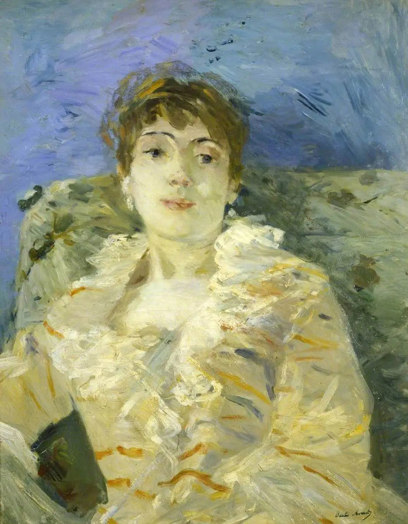 Junge Frau auf dem Sofa - Berthe Morisot