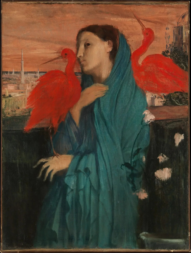 Junge Frau mit Ibis - Edgar Degas