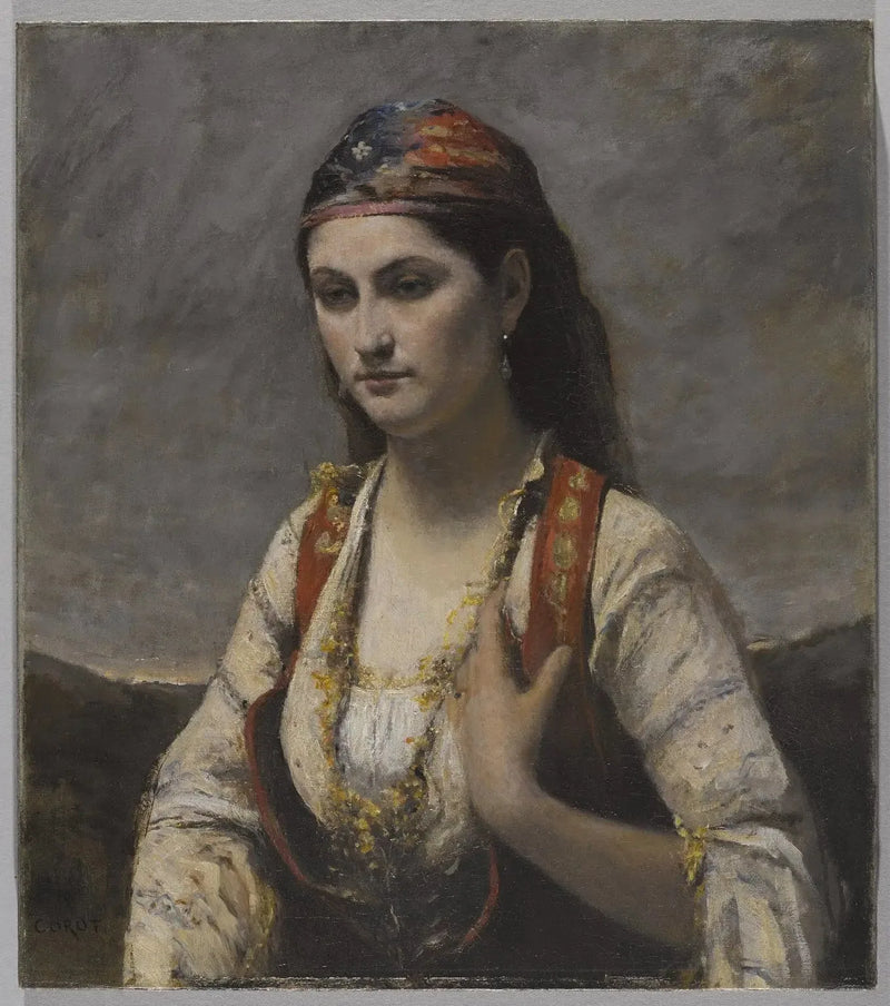 Junge Frau aus Albano - Jean-Baptiste Camille Corot