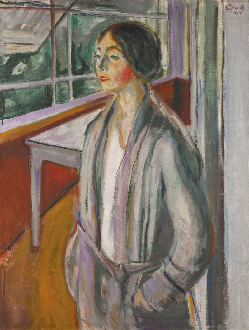 Junge Frau in der Veranda - Edvard Munch