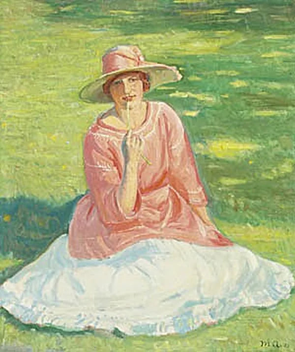 Junge Frau in einem Garten. – Michael Peter Ancher