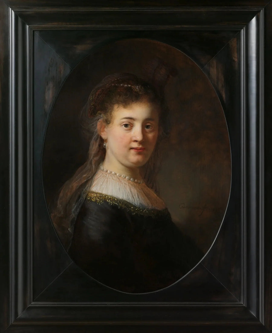 Junge Frau in fantastischem Kostüm - Rembrandt