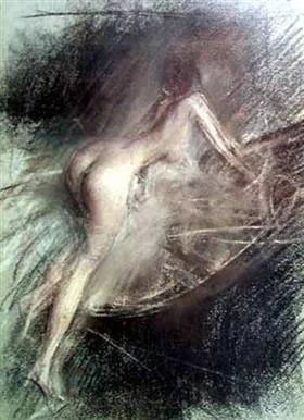 Junge Frau, die in die Badewanne steigt - Giovanni Boldini