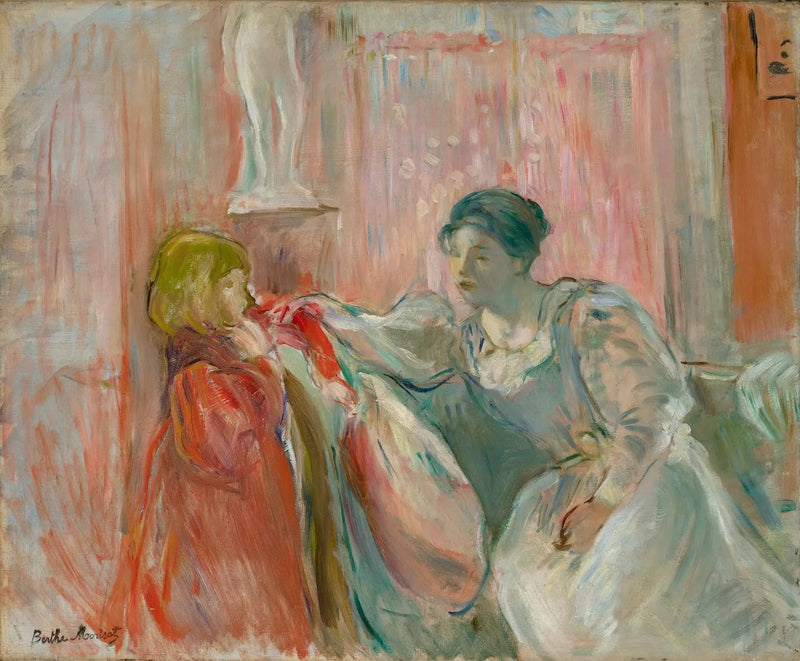 Junge Frau und Kind - Berthe Morisot