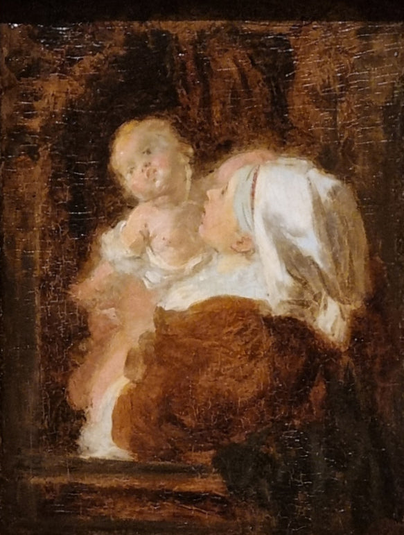 Jeune femme et enfant - Jean-Honoré Fragonard - Alpha Reproduction