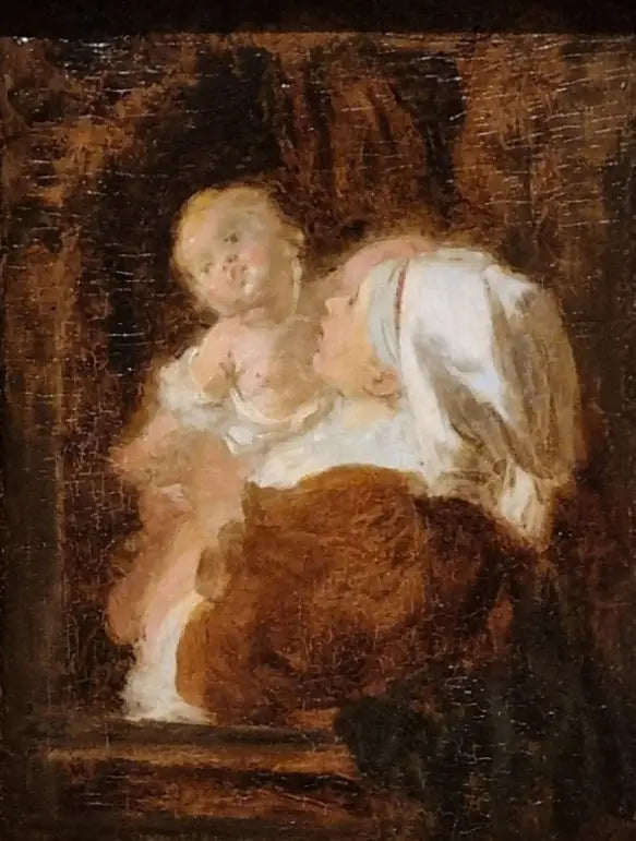 Junge Frau und Kind - Jean-Honoré Fragonard