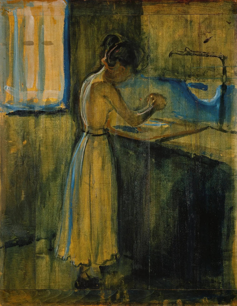 Junge Frau und Lava - Edvard Munch