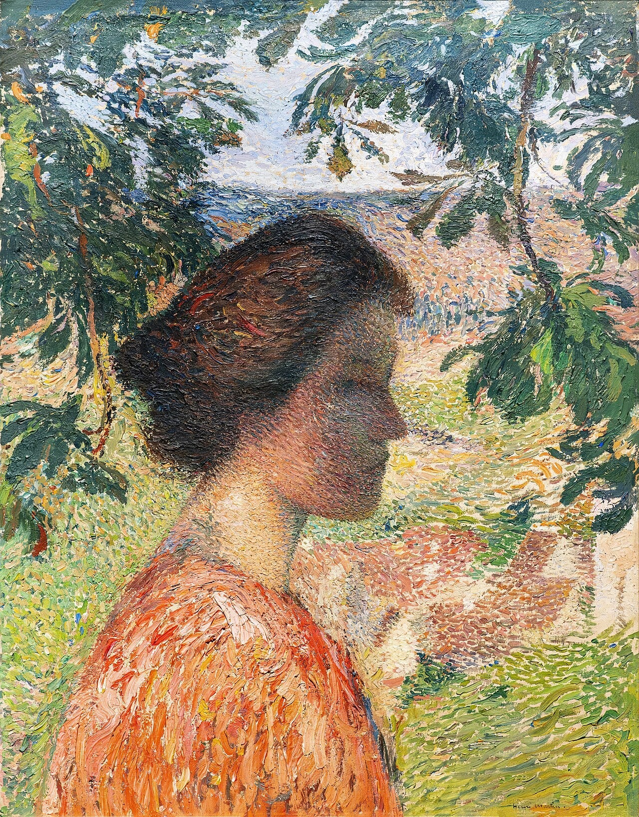 Jeune femme - Henri-Jean Guillaume Martin image 1 copie peinte à la main à l’huile